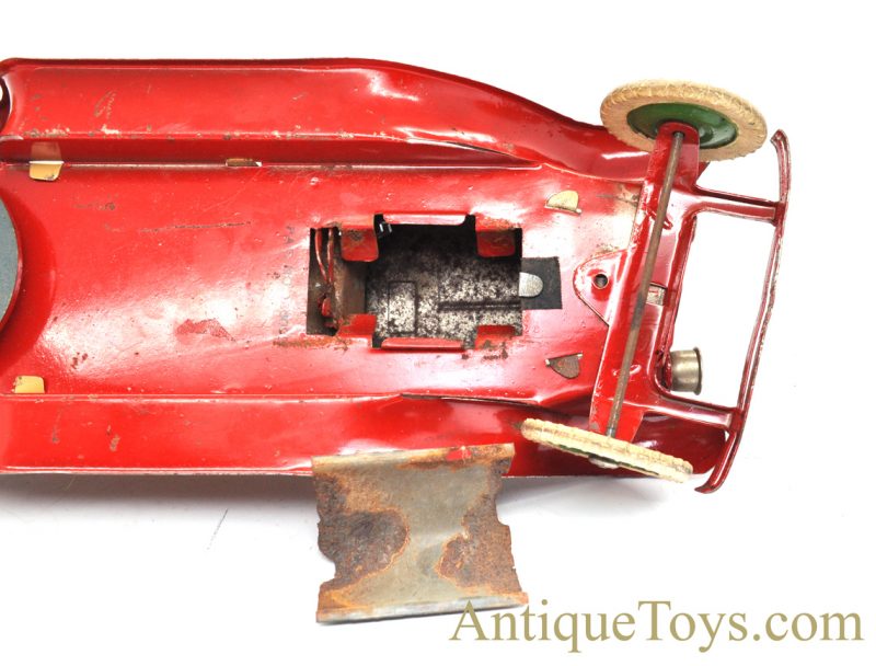 Antique 1930’s Kingsbury Toys Battery Operated & Windup Roadster Pressed Steel with Lights for Sale <FONT COLOR="ff000 ">*SOLD*</font> - Image 8