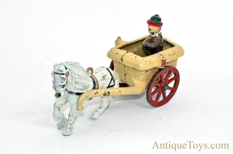 Antique ca. 1920’s Arcade Chester Gump in His Pony Cart “The Gumps” Andy Gump Sidney Smith Cast #406 Iron Toy <FONT COLOR="ff000 ">*SOLD*</font>