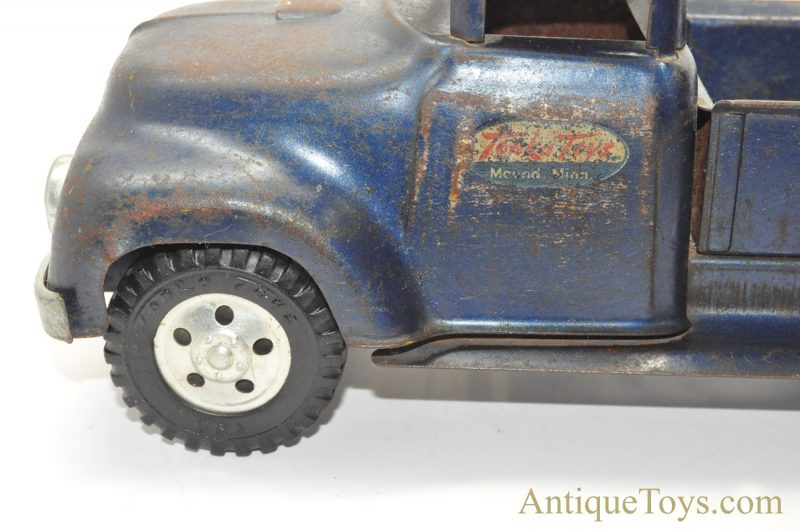 Vintage Tonka Toys Dark Blue Side Step Pressed Steel Ford Pickup Truck - Image 7