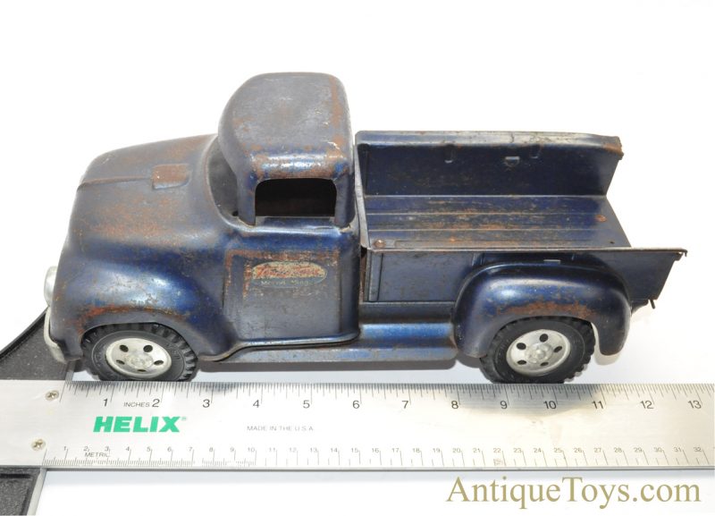 Vintage Tonka Toys Dark Blue Side Step Pressed Steel Ford Pickup Truck - Image 8