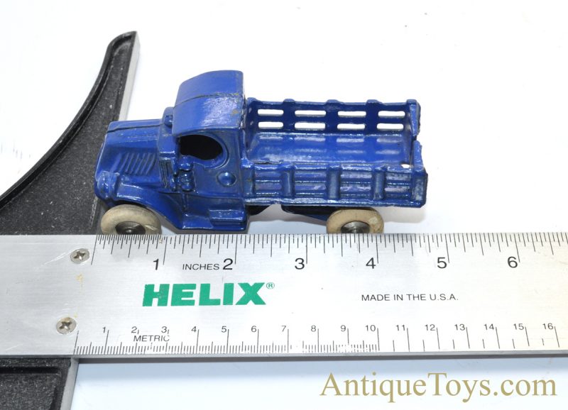 Rare AC Williams ca. 1930's #6367 Blue Mack Truck with Stake Body & Rubber Tires Truck Toy <FONT COLOR="ff000 ">*SOLD*</font> - Image 10