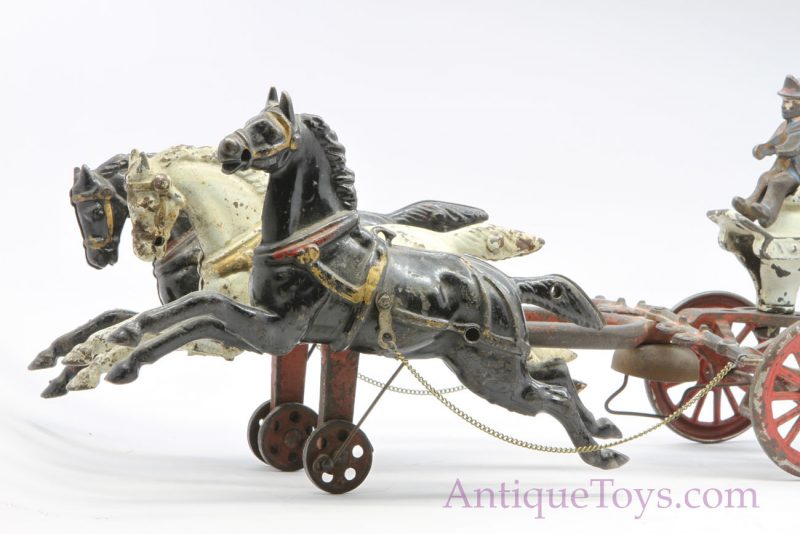 Dent Cast Iron Horse Drawn Fire Pumper <FONT COLOR="ff000 ">*SOLD*</font> - Image 4