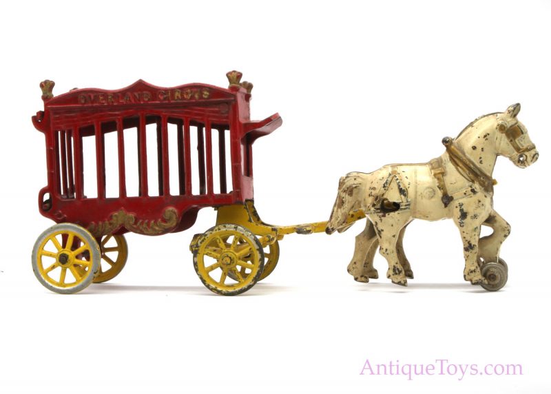 Kenton Cast Iron Overland Circus Wagon with Polar Bear <FONT COLOR="ff000 ">*SOLD*</font>