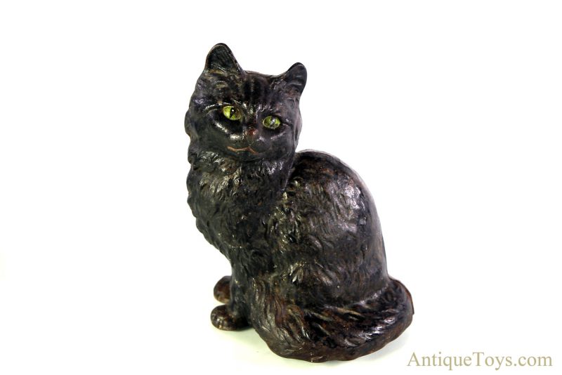 Antique Hubley Cast Iron Persian Sitting Cat Doorstop #302 <FONT COLOR="ff000 ">*SOLD*</font>