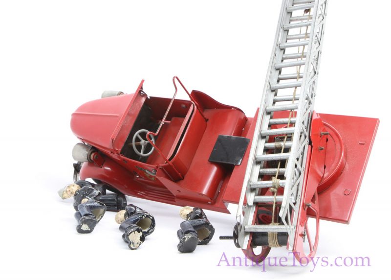 VeBe French Firetruck Toy Vintage Ladder Truck <FONT COLOR="ff000 ">*SOLD*</font> - Image 12