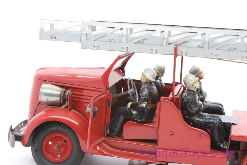 VeBe French Firetruck Toy Vintage Ladder Truck <FONT COLOR="ff000 ">*SOLD*</font> - Image 7