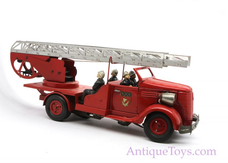 VeBe French Firetruck Toy Vintage Ladder Truck <FONT COLOR="ff000 ">*SOLD*</font> - Image 6
