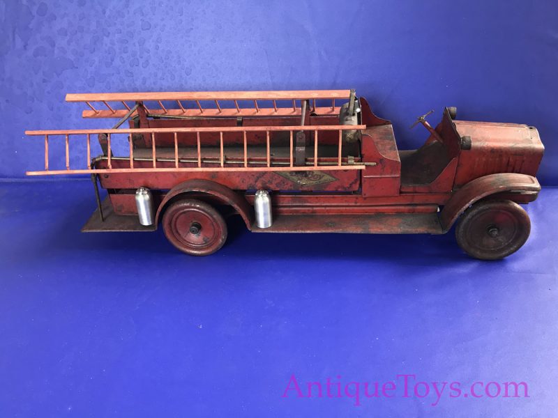 Kelmet White Fire Truck Pressed Steel Truck <FONT COLOR="ff000 ">*SOLD*</font> - Image 13
