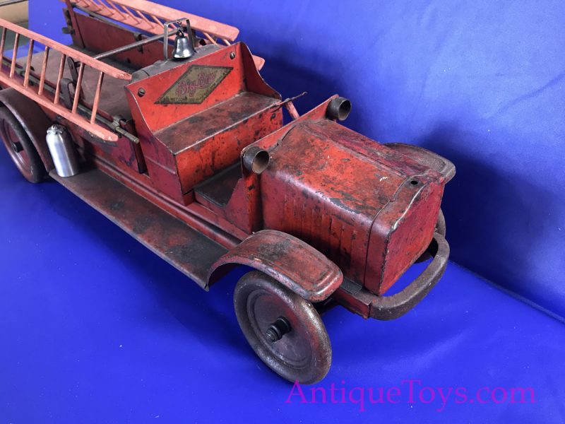 Kelmet White Fire Truck Pressed Steel Truck <FONT COLOR="ff000 ">*SOLD*</font> - Image 11