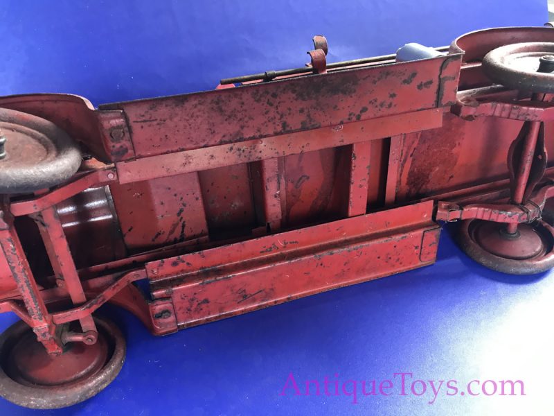 Kelmet White Fire Truck Pressed Steel Truck <FONT COLOR="ff000 ">*SOLD*</font> - Image 6