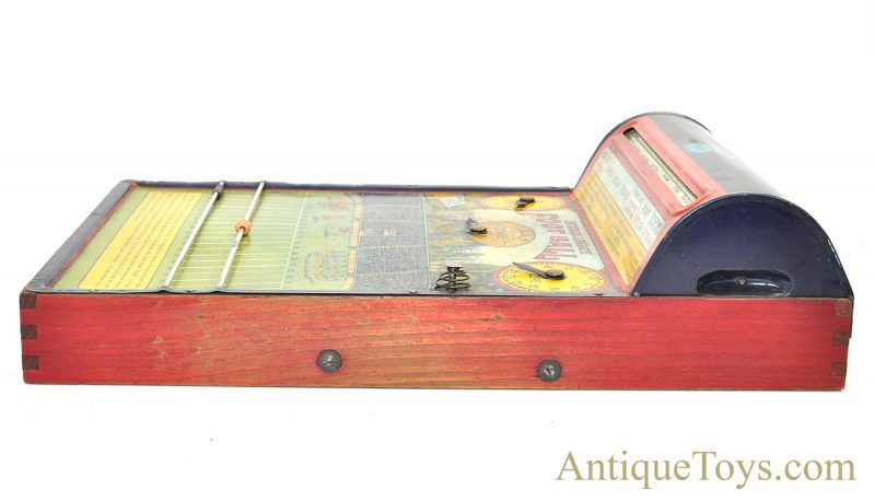 Hustler Toy Corporation/Frantz ca. Late 1920’s Hustler Intercollegiate Football Tin Lithographed Mechanical Game with Box <FONT COLOR="ff000 ">*SOLD*</font> - Image 4