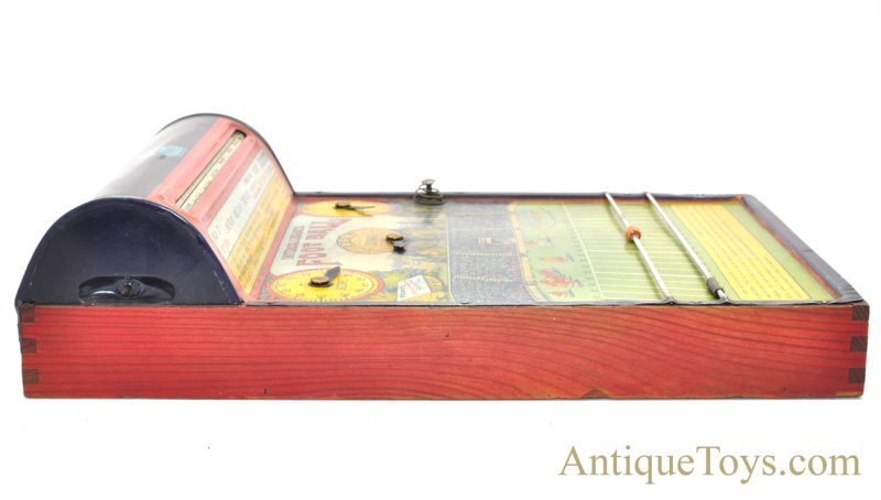 Hustler Toy Corporation/Frantz ca. Late 1920’s Hustler Intercollegiate Football Tin Lithographed Mechanical Game with Box <FONT COLOR="ff000 ">*SOLD*</font> - Image 5