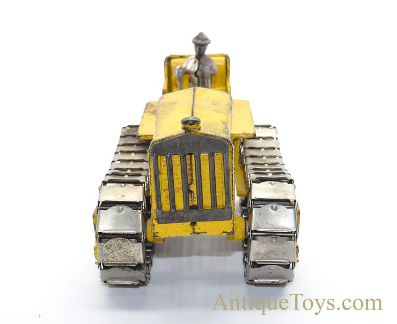 Antique Arcade ca. late 1930’s Yellow Cast Iron “Caterpillar Diesel Tractor” #270Y D-7 Crawler Track-type Tractor Toy <FONT COLOR="ff000 ">*SOLD*</font> - Image 4
