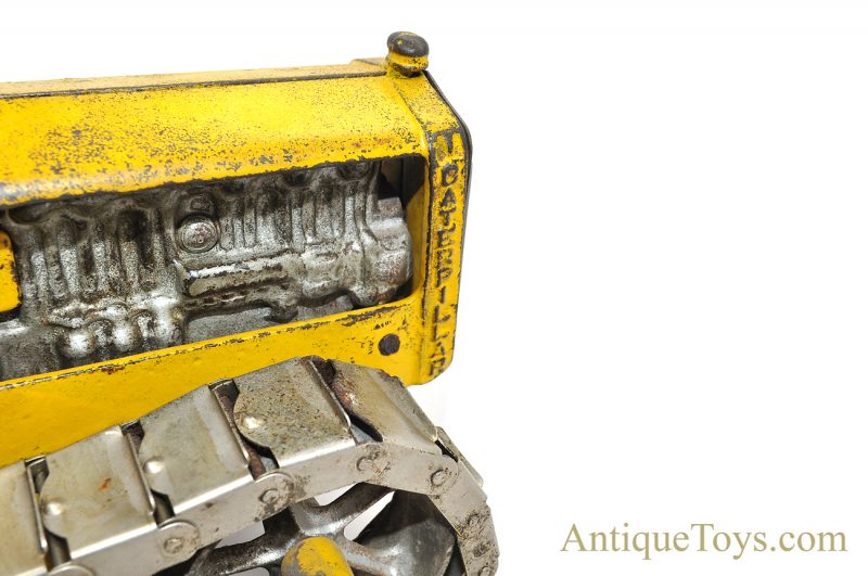 Antique Arcade ca. late 1930’s Yellow Cast Iron “Caterpillar Diesel Tractor” #270Y D-7 Crawler Track-type Tractor Toy <FONT COLOR="ff000 ">*SOLD*</font> - Image 7