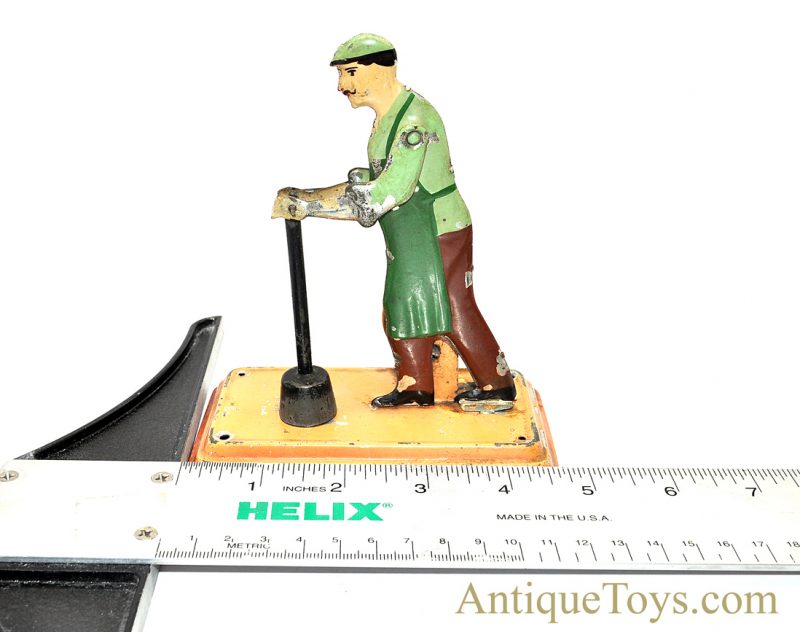 Antique Bing ca. 1912-1914 Hand Lacquered Street Paver with Tamper German Tin Steam Toy Hirschberg Collection <FONT COLOR="ff000 ">*SOLD*</font> - Image 8