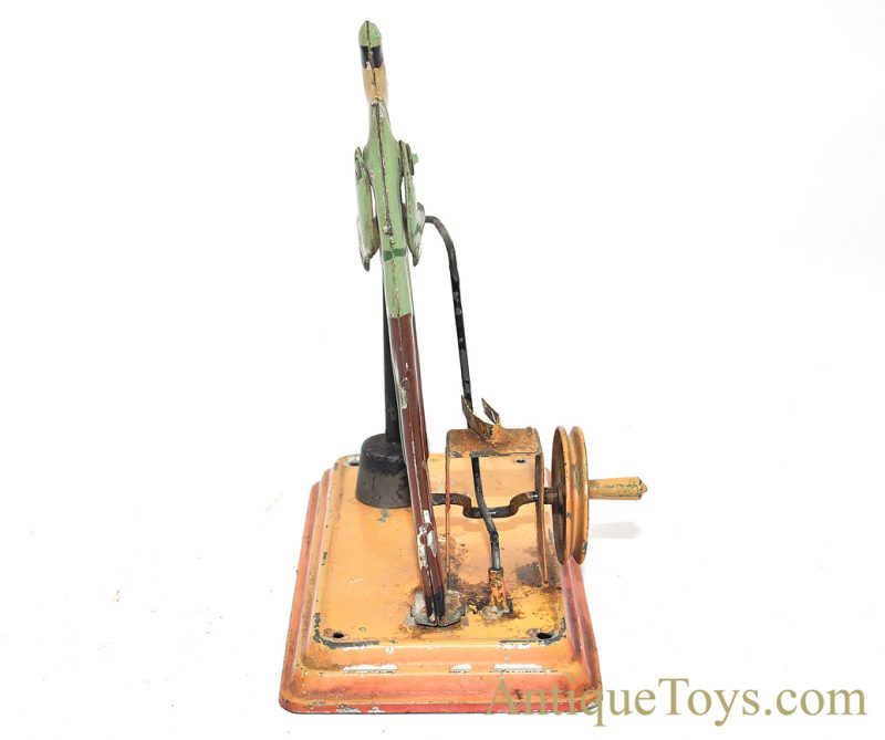 Antique Bing ca. 1912-1914 Hand Lacquered Street Paver with Tamper German Tin Steam Toy Hirschberg Collection <FONT COLOR="ff000 ">*SOLD*</font> - Image 4