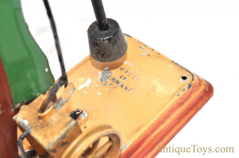 Antique Bing ca. 1912-1914 Hand Lacquered Street Paver with Tamper German Tin Steam Toy Hirschberg Collection <FONT COLOR="ff000 ">*SOLD*</font> - Image 7