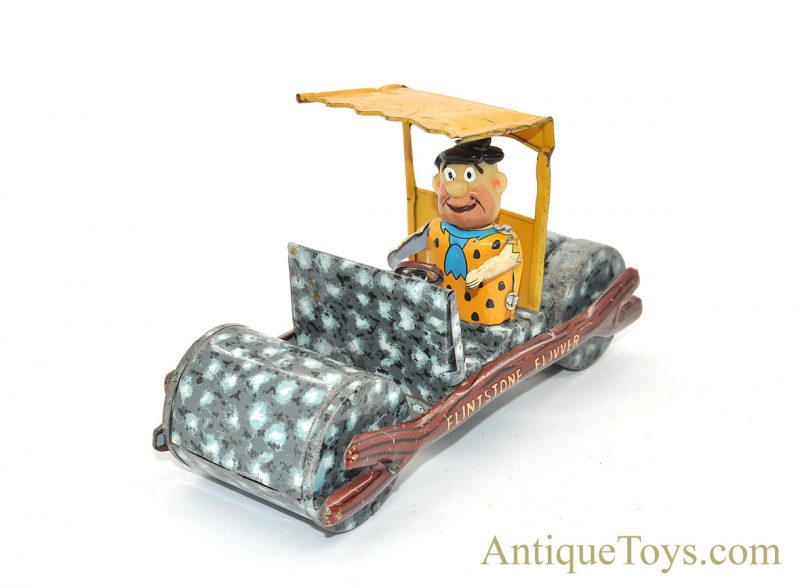 Vintage Ca. 1960’s Marx Fred “Flintstone Flivver” Rare Tin Lithographed Friction Car <FONT COLOR="ff000 ">*SOLD*</font>
