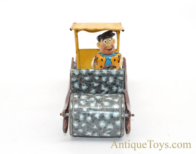 Vintage Ca. 1960’s Marx Fred “Flintstone Flivver” Rare Tin Lithographed Friction Car <FONT COLOR="ff000 ">*SOLD*</font> - Image 5