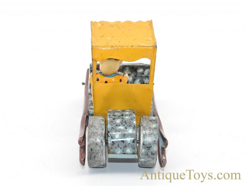 Vintage Ca. 1960’s Marx Fred “Flintstone Flivver” Rare Tin Lithographed Friction Car <FONT COLOR="ff000 ">*SOLD*</font> - Image 6