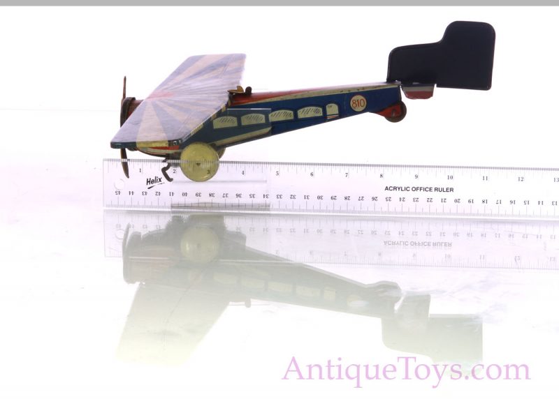 MeMo French Tin Windup Airplane #810 <FONT COLOR="ff000 ">*SOLD*</font> - Image 5