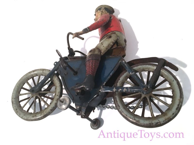 Desirable Fischer Tin Windup Bicycle Toy Motorcycle German Toy <FONT COLOR="ff000 ">*SOLD*</font> - Image 8