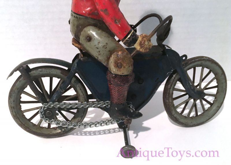 Desirable Fischer Tin Windup Bicycle Toy Motorcycle German Toy <FONT COLOR="ff000 ">*SOLD*</font> - Image 9