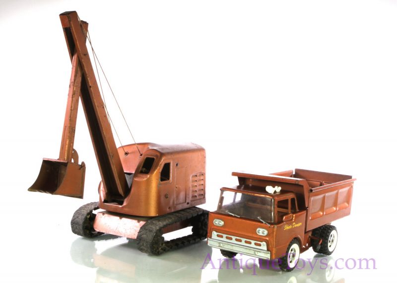 Copper Structo Dump Truck and Construction Digger <FONT COLOR="ff000 ">*SOLD*</font>