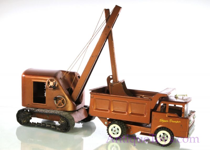 Copper Structo Dump Truck and Construction Digger <FONT COLOR="ff000 ">*SOLD*</font> - Image 8