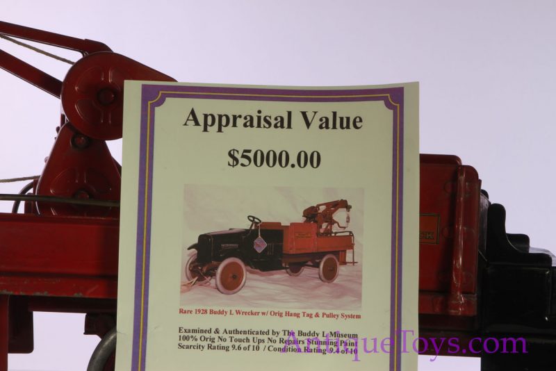 Buddy L Wrecker Truck for Sale, Incredible Condition! <FONT COLOR="ff000 ">*SOLD*</font> - Image 4