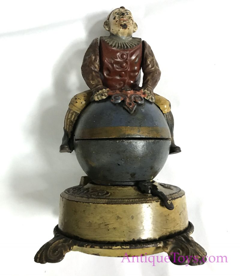 J & E Stevens Cast Iron Clown Bank <FONT COLOR="ff000 ">*SOLD*</font> - Image 3