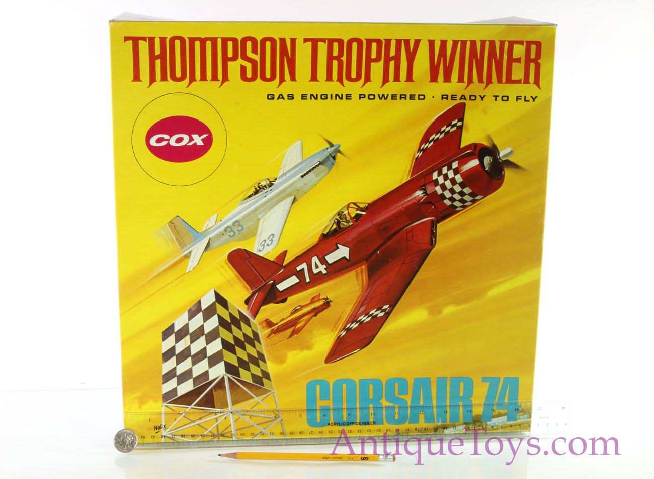 Cox Corsair Gas Plane Trophy 74 SOLD AntiqueToys Antique Toys for Sale