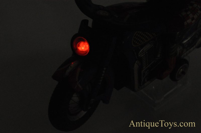 Rare Vintage Masudaya Modern Toys Battery Operated Tin Lithographed "World Champion" Motorcycle Made in Japan <FONT COLOR="ff000 ">*SOLD*</font> - Image 12