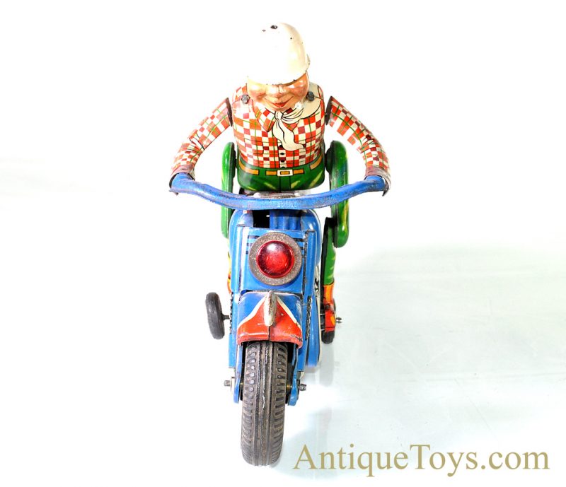 Rare Vintage Masudaya Modern Toys Battery Operated Tin Lithographed "World Champion" Motorcycle Made in Japan <FONT COLOR="ff000 ">*SOLD*</font> - Image 4