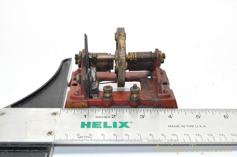 Antique ca. 1908 Hawekotte & Klausmann Cast Iron Electromagnetic Engine Steam Accessory <FONT COLOR="ff000 ">*SOLD*</font> - Image 7