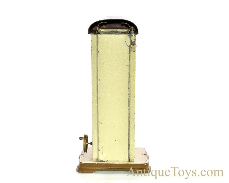 Doll & Co Hand Painted & Lithographed Tin Elevator with Battery Operated Light from M. Hirschberg Collection German Steam Accessory Toy for Sale - Image 8