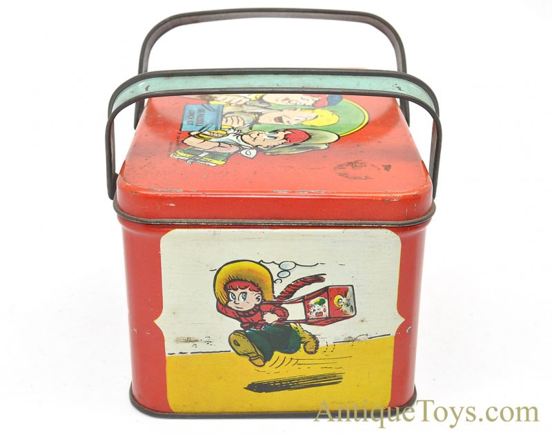Vintage ca. 1940's Tin Lithographed "Joe Palooka Lunch Kit" Comic Character Lunchbox <FONT COLOR="ff000 ">*SOLD*</font> - Image 7