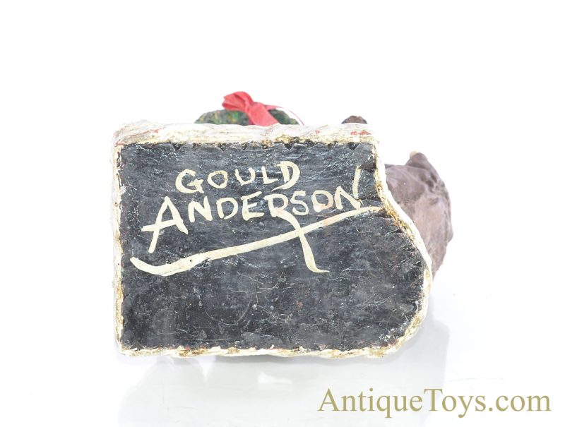 Vintage Folk Art Handmade Gould Anderson Papier-mâché Santa Claus Christmas Decor <FONT COLOR="ff000 ">*SOLD*</font> - Image 10