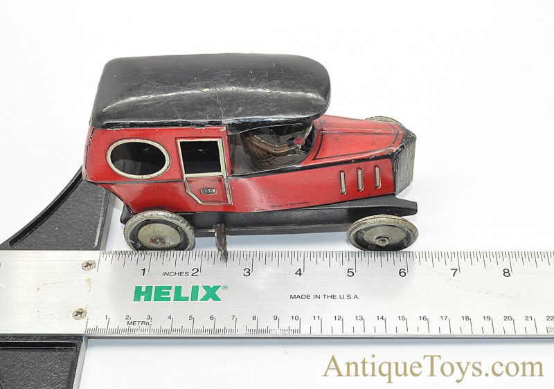 Antique ca. 1904 G&K Gundka Tin Lithographed Windup Red Limo #545 German Vehicle <FONT COLOR="ff000 ">*SOLD*</font> - Image 13