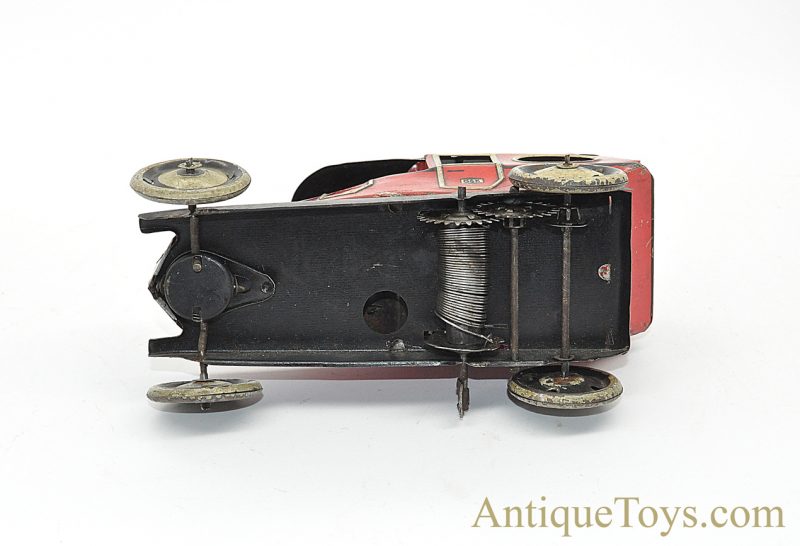 Antique ca. 1904 G&K Gundka Tin Lithographed Windup Red Limo #545 German Vehicle <FONT COLOR="ff000 ">*SOLD*</font> - Image 5