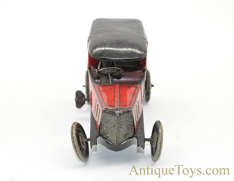 Antique ca. 1904 G&K Gundka Tin Lithographed Windup Red Limo #545 German Vehicle <FONT COLOR="ff000 ">*SOLD*</font> - Image 6