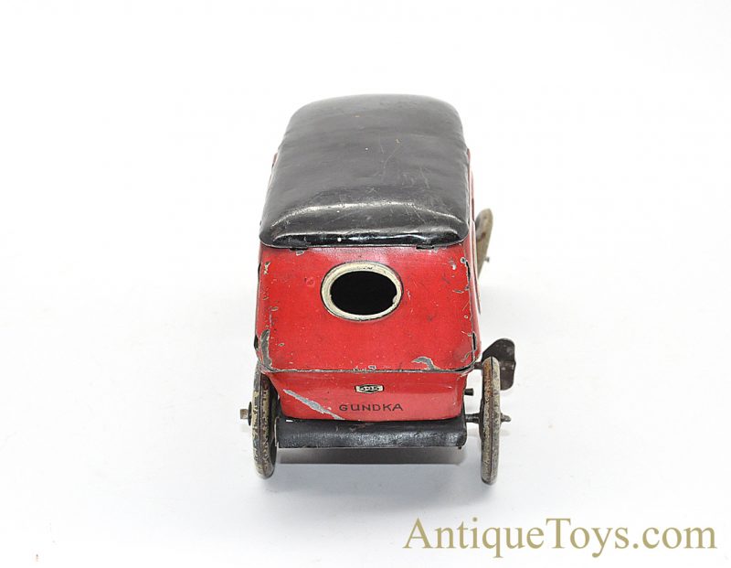 Antique ca. 1904 G&K Gundka Tin Lithographed Windup Red Limo #545 German Vehicle <FONT COLOR="ff000 ">*SOLD*</font> - Image 7