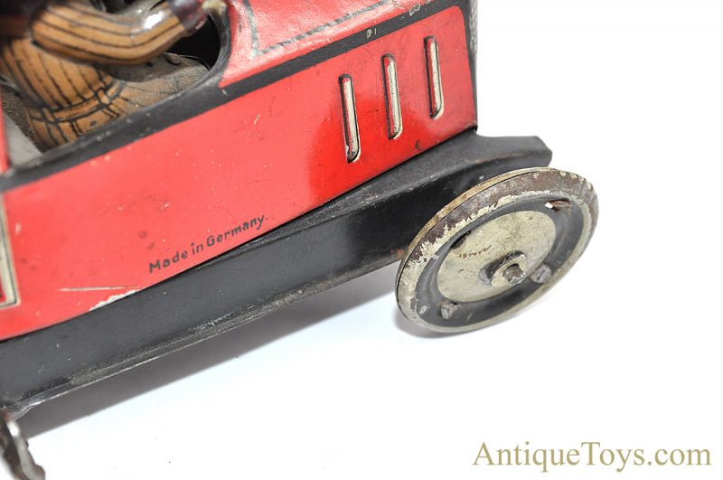 Antique ca. 1904 G&K Gundka Tin Lithographed Windup Red Limo #545 German Vehicle <FONT COLOR="ff000 ">*SOLD*</font> - Image 10