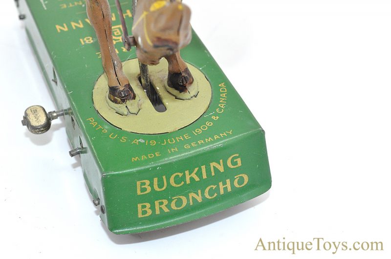 Lehmann “Wild West Bucking Broncho” Bucking Bronco or Buffalo Bill Tin German Windup Toy <FONT COLOR="ff000 ">*SOLD*</font> - Image 7