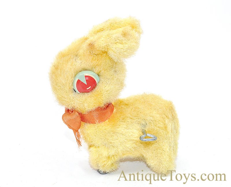 Vintage Easter Unlimited Inc. “Mascot Bunny” Bouncing Tin Windup Rabbit Japanese Toy <FONT COLOR="ff000 ">*SOLD*</font> - Image 3