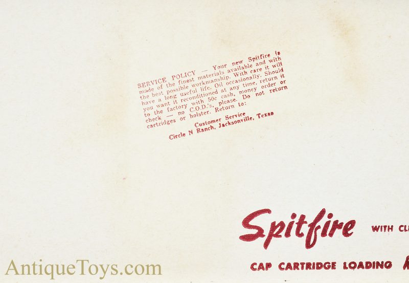 Rare Nichols Spitfire with Clip Cap Cartridge Loading Hip Gun with Holster in Box <FONT COLOR="ff000 ">*SOLD*</font> - Image 6