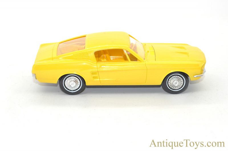AMT 1967 Motor Cars Yellow Plastic Ford XL Mustang Fastback Friction Promotional Vehicle for Sale <FONT COLOR="ff000 ">*SOLD*</font>