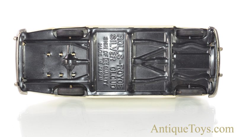 Vintage ca.1960’s Bandai Silver Cloud Rolls Royce Convertible Automobiles of the World Series #768 Tin Lithographed Friction Japan Scale Model with Box <FONT COLOR="ff000 ">*SOLD*</font> - Image 4