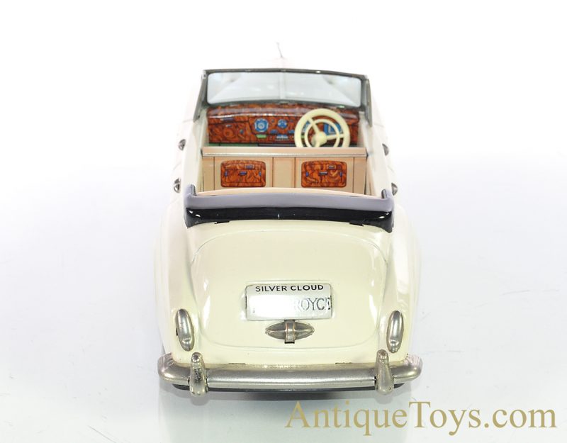 Vintage ca.1960’s Bandai Silver Cloud Rolls Royce Convertible Automobiles of the World Series #768 Tin Lithographed Friction Japan Scale Model with Box <FONT COLOR="ff000 ">*SOLD*</font> - Image 6