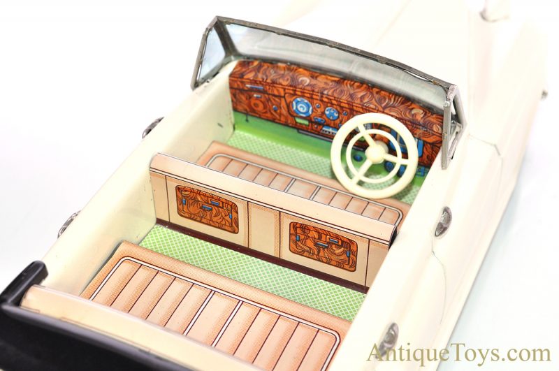 Vintage ca.1960’s Bandai Silver Cloud Rolls Royce Convertible Automobiles of the World Series #768 Tin Lithographed Friction Japan Scale Model with Box <FONT COLOR="ff000 ">*SOLD*</font> - Image 7
